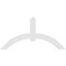 Ekena Millwork Archdale Architectural Grade PVC Gable Bracket, 72"W x 36"H x 2"D x 6"F, 12/12 Pitch GBP072X36X0206ARC00 - alternate 5